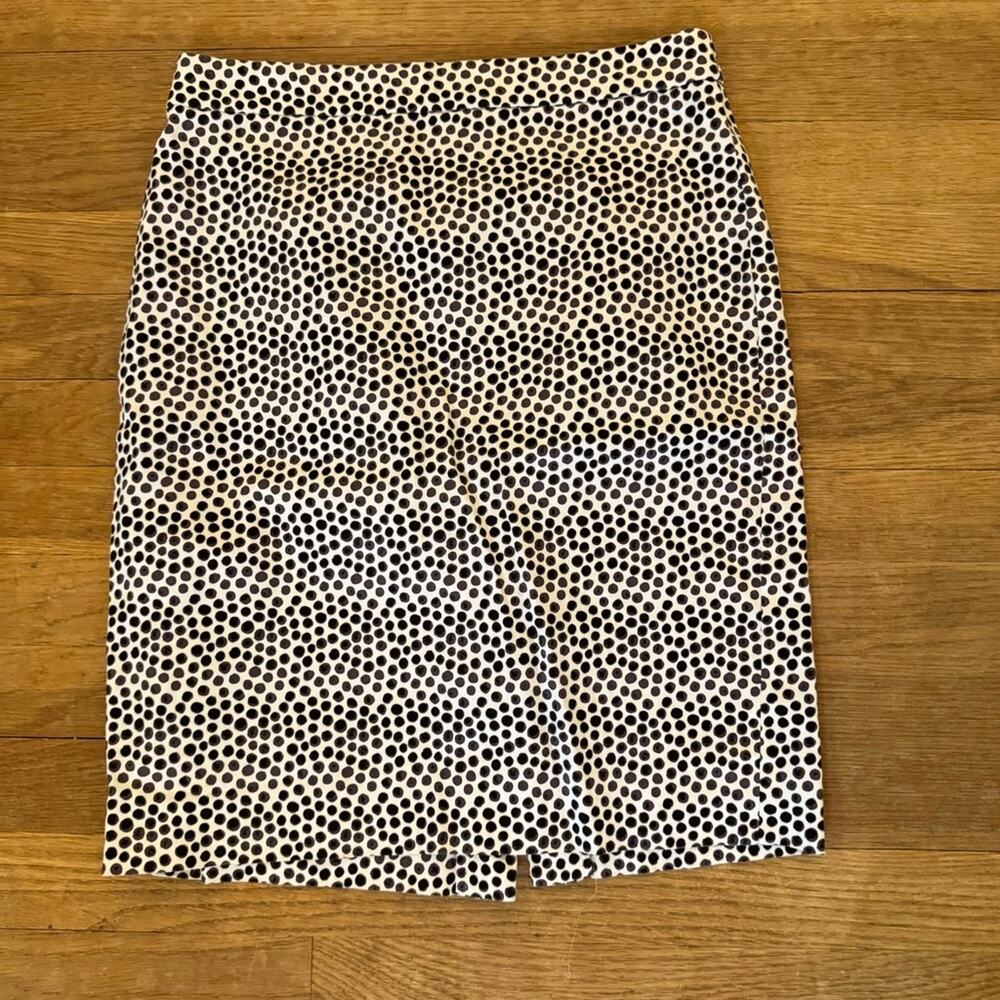J. Crew The Pencil Skirt black white knee length pencil skirt size 2
b1